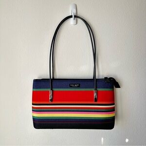 Kate Spade// Striped Multicolor shoulder Bag